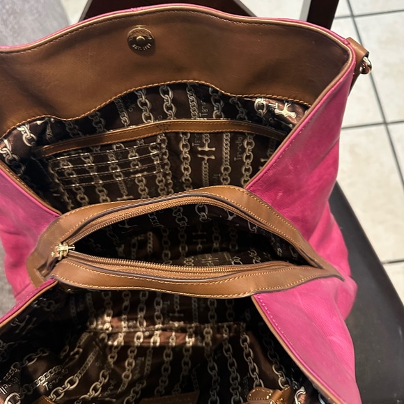 Tignanello Fuchsia Embossed Shoulder Bag - Picture 8 of 8